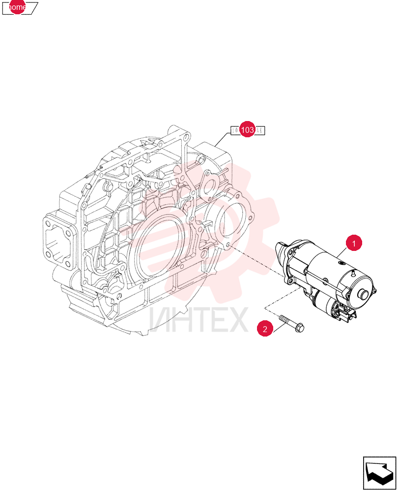 STARTER MOTOR,24V, 4kW
