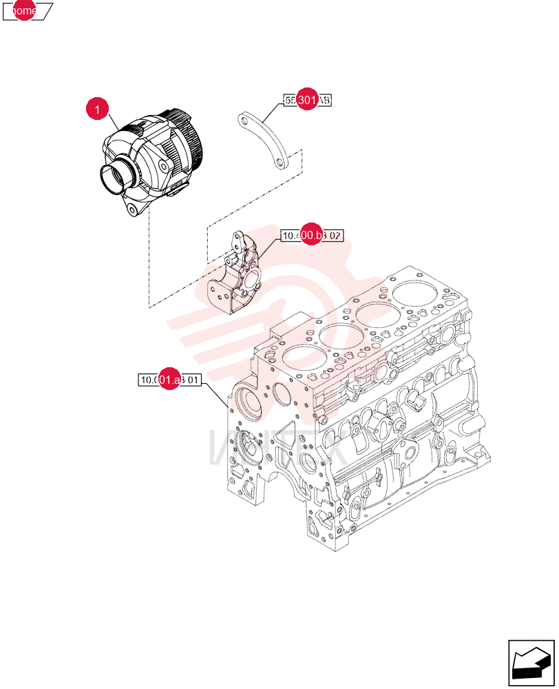 ALTERNATOR,24V, 70A, W/ Pulley 4892318 (1)
