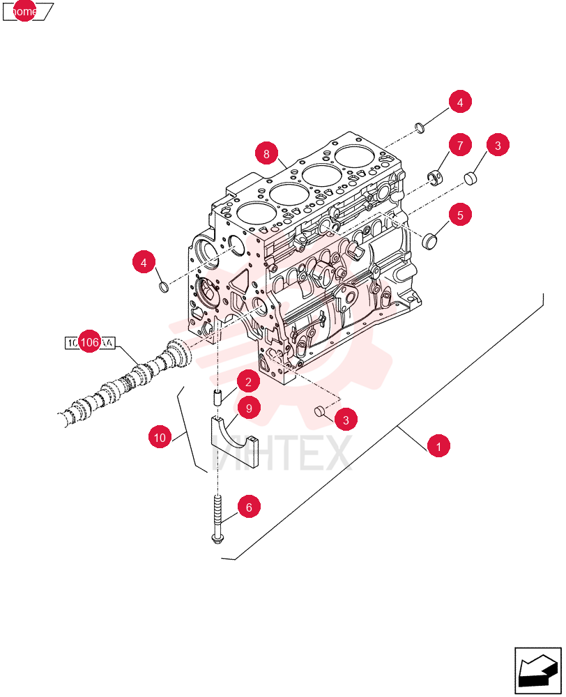 CYLINDER BLOCK,4 Cylinders