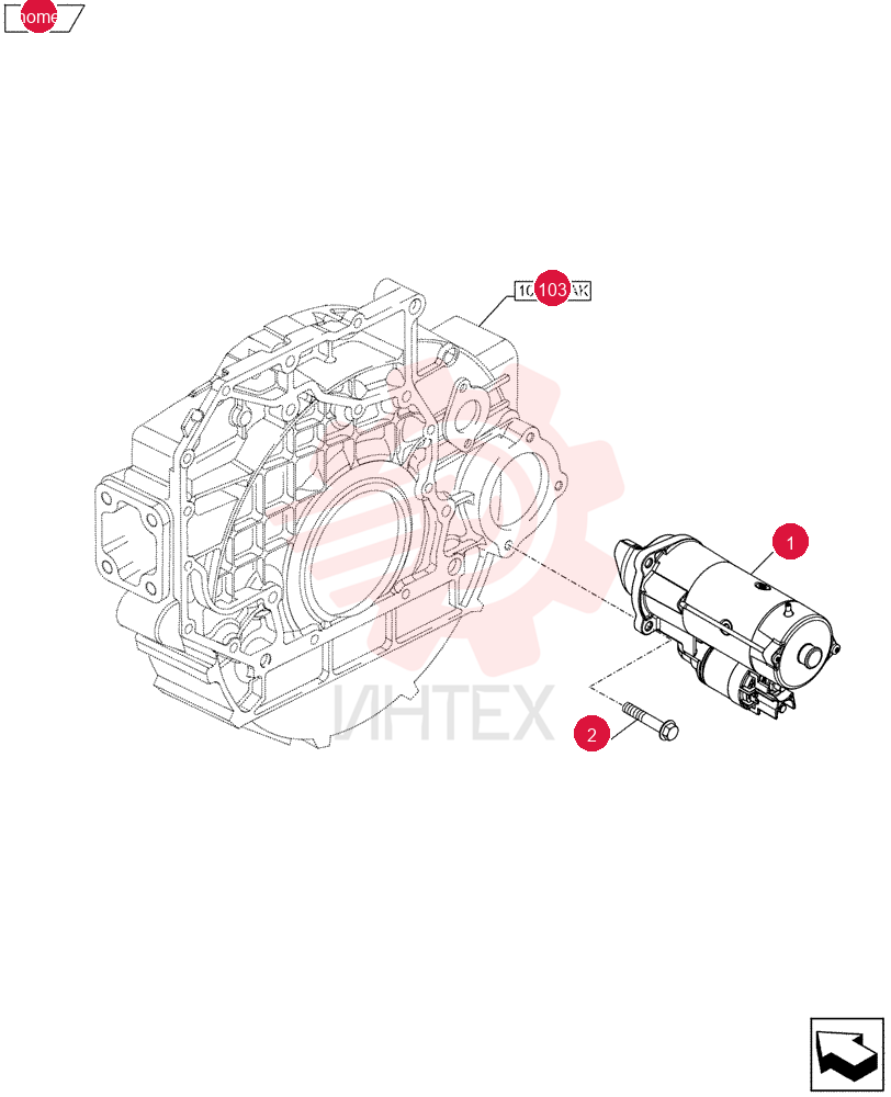 STARTER MOTOR,24V, 4kW