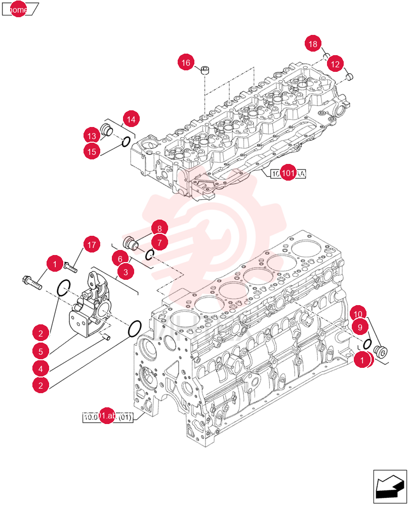 BOLT,Flng, M10 x 1.5 x 130mm