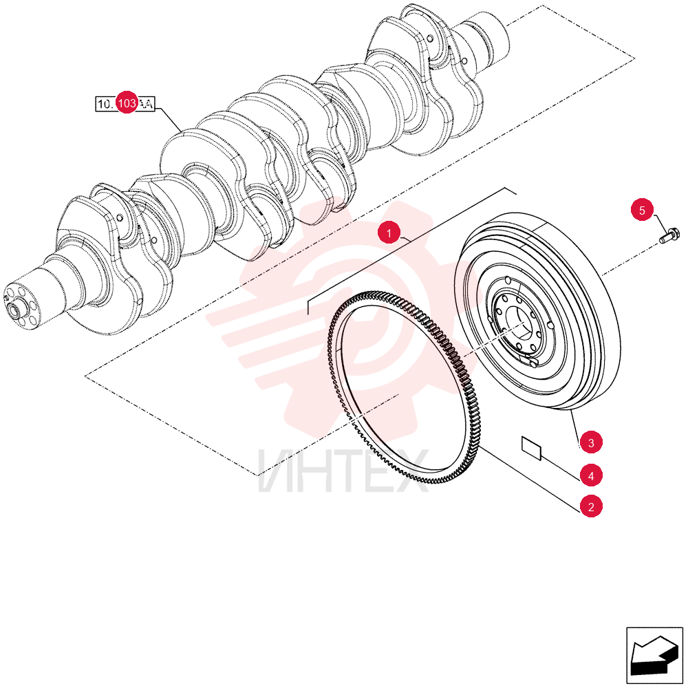 ENGINE FLYWHEEL 2853171