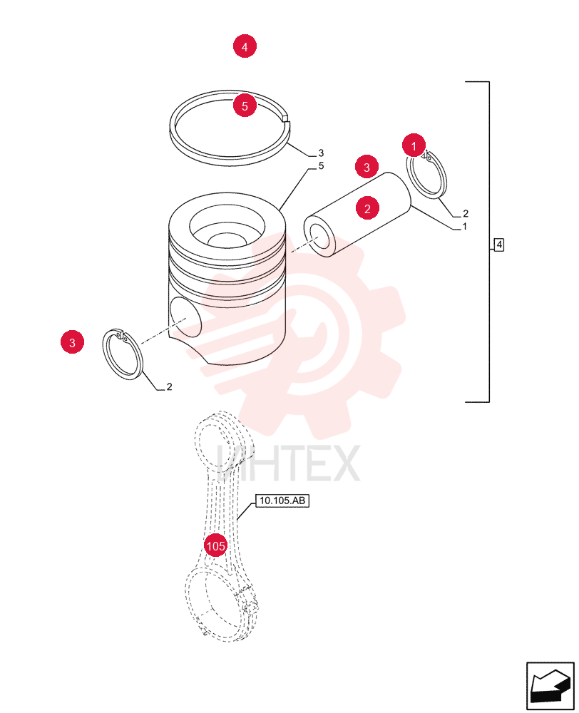 PISTON 84364065