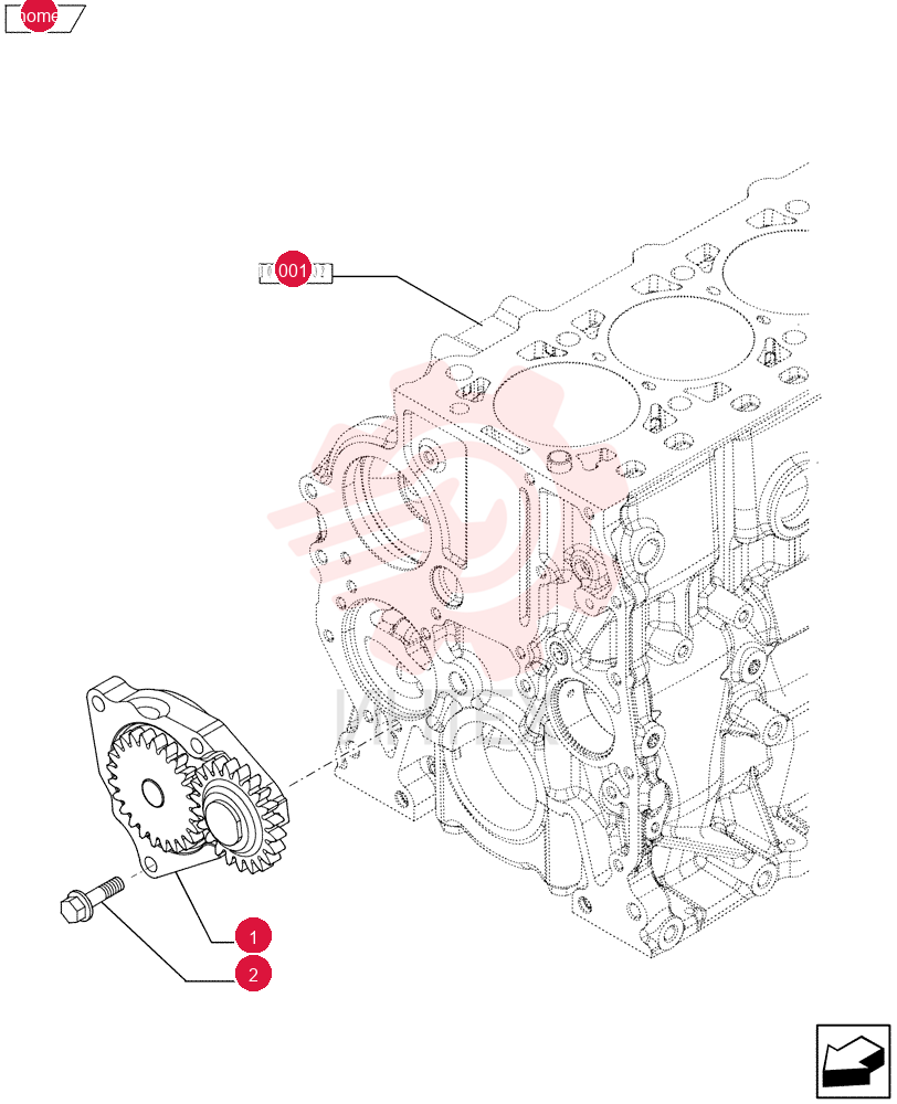ENGINE OIL PUMP 504241684