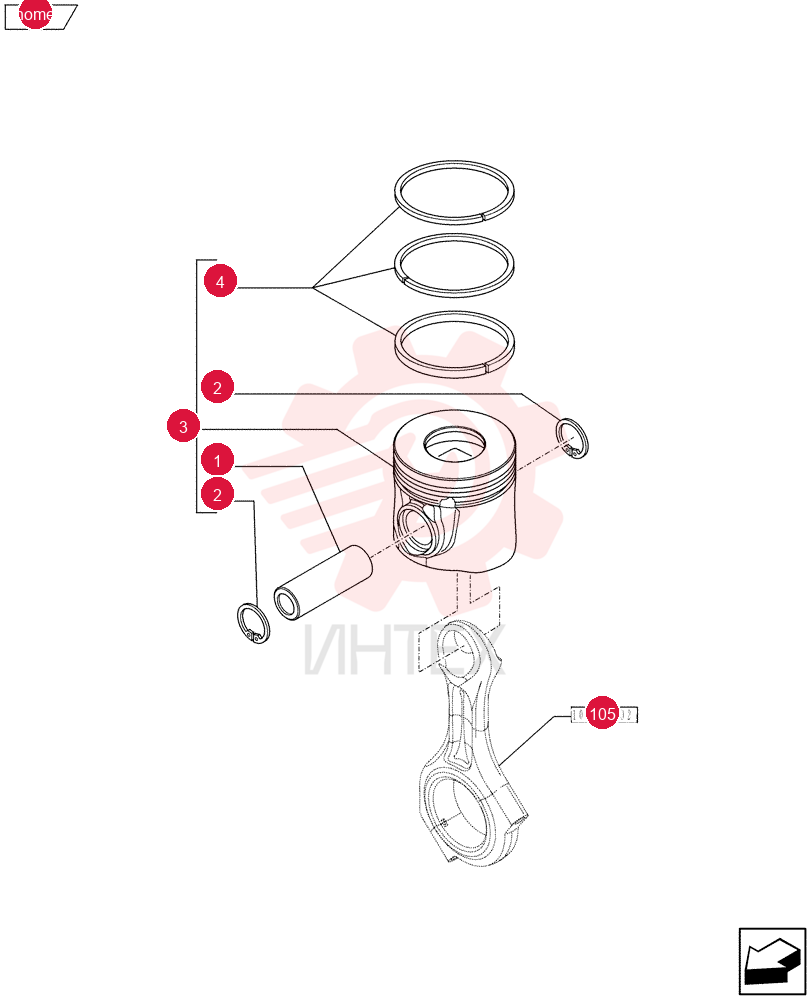 PISTON PIN 504047720
