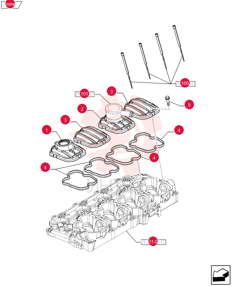 VALVE COVER 504245566