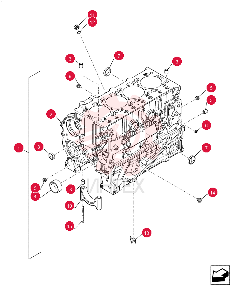 CYLINDER BLOCK,4 Cylinders