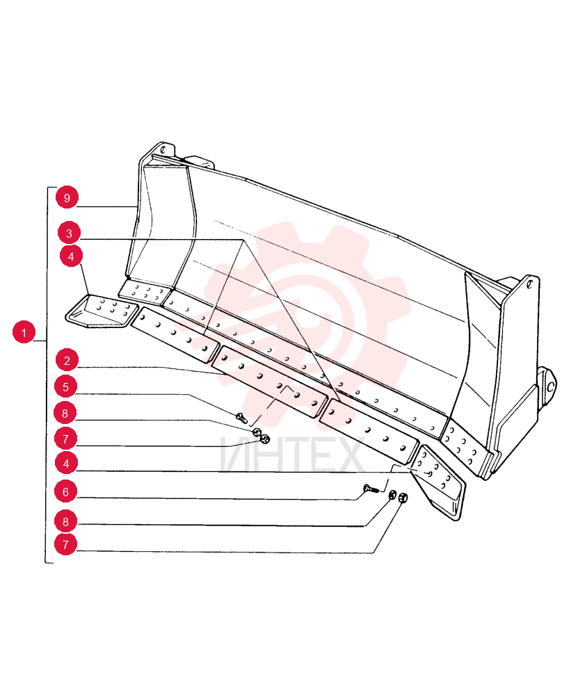 DOZER BLADE 76027843