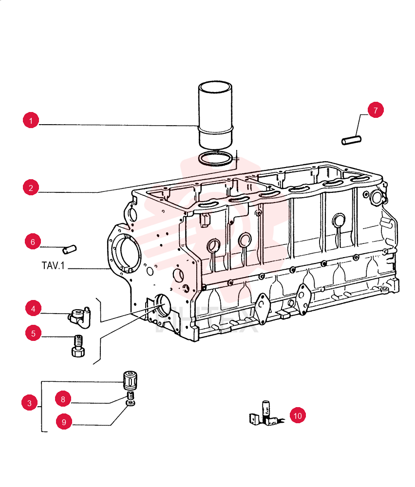 ENGINE CYLINDER LINER 98429670