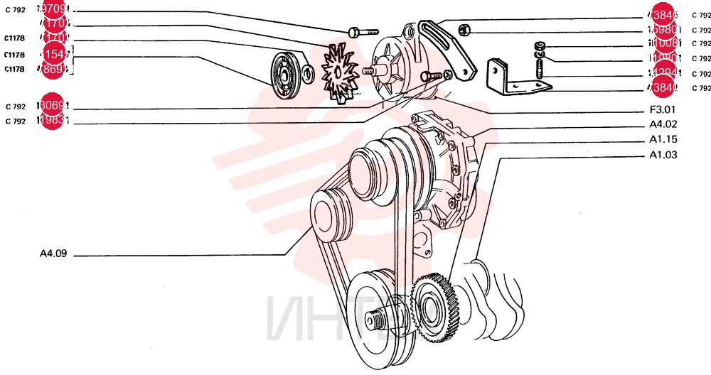 DRIVEN PULLEY 4615457
