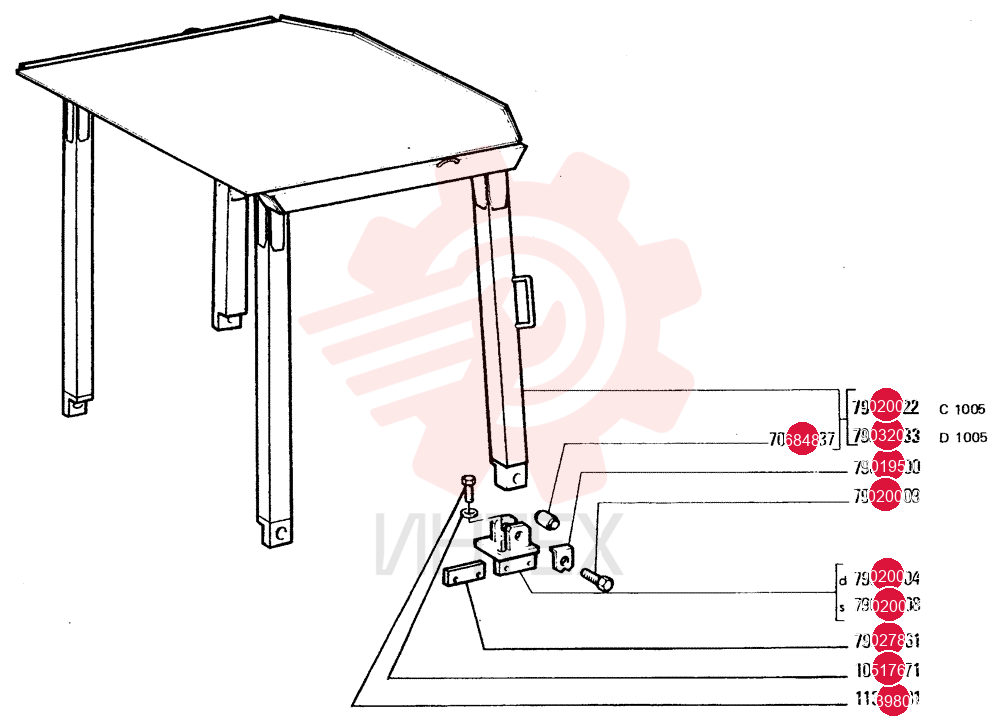 LOCK WASHER,24.3mm ID x 39.8mm OD x 5.5mm Thk