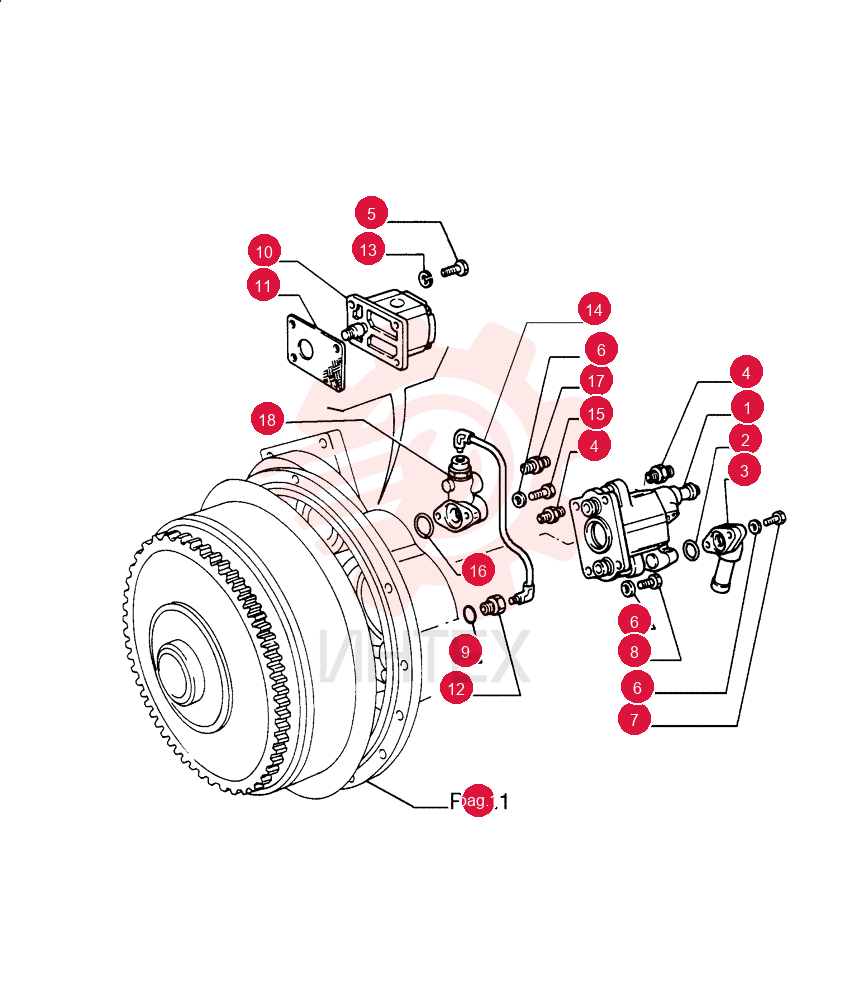 HYDRAULIC PUMP,74.12 CC