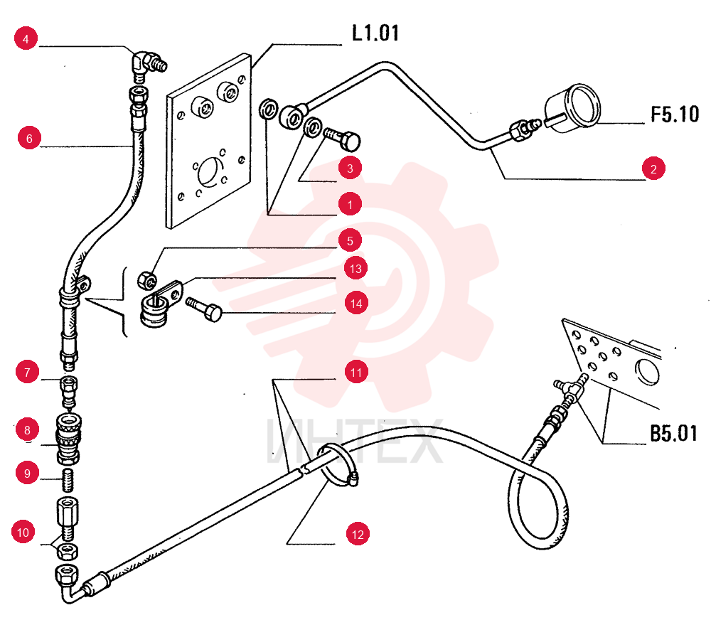 SEALING WASHER,M8 x 12 x 1 Thk