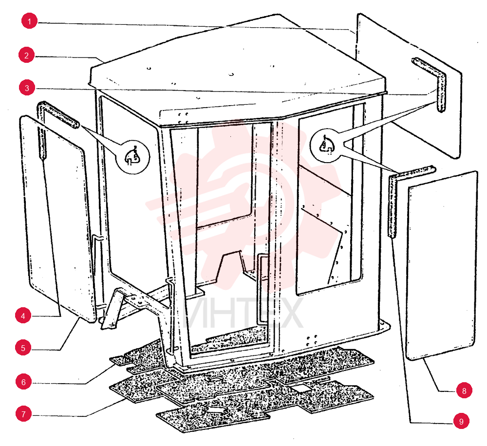CAB GLASS ASSY