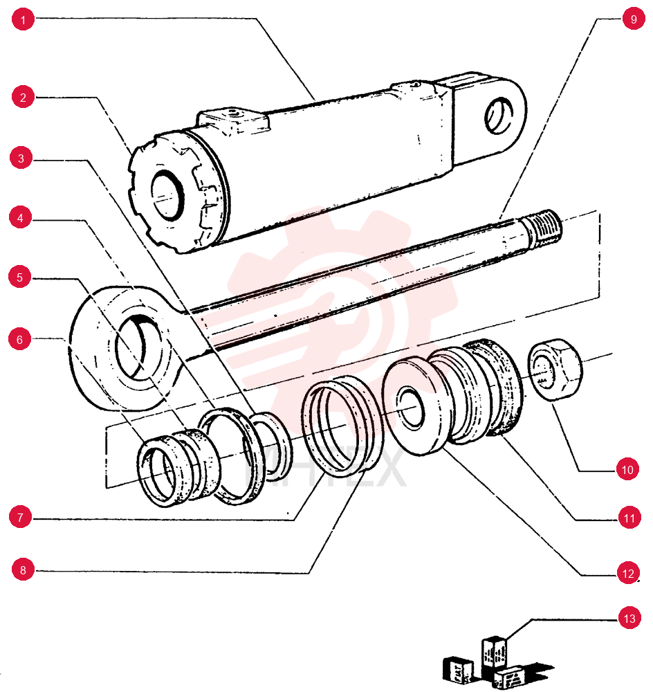 ENGINE CYLINDER LINER,425.5 mm Length