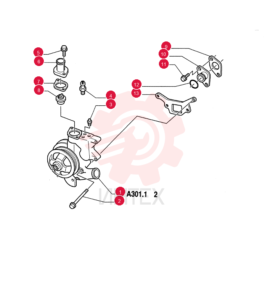 WATER PUMP 82850759
