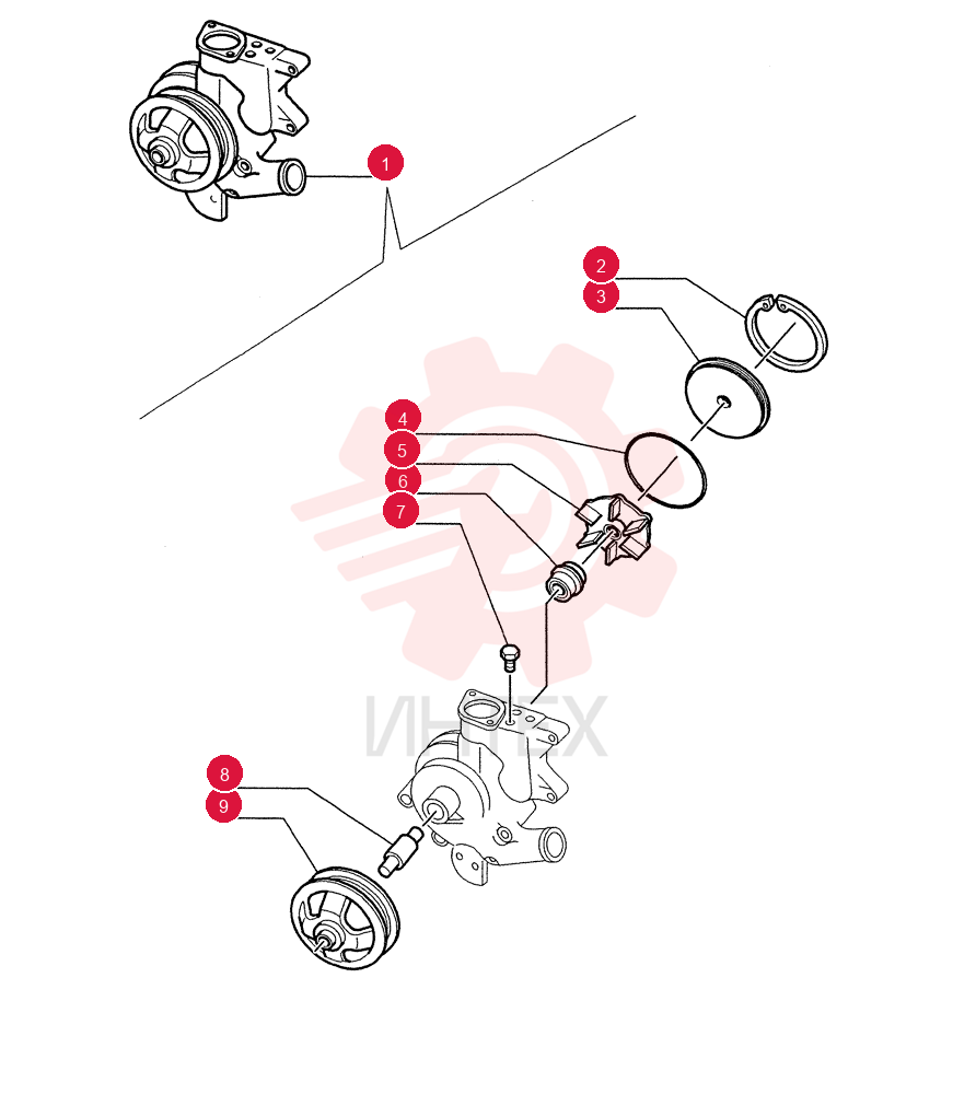 WATER PUMP 87800118
