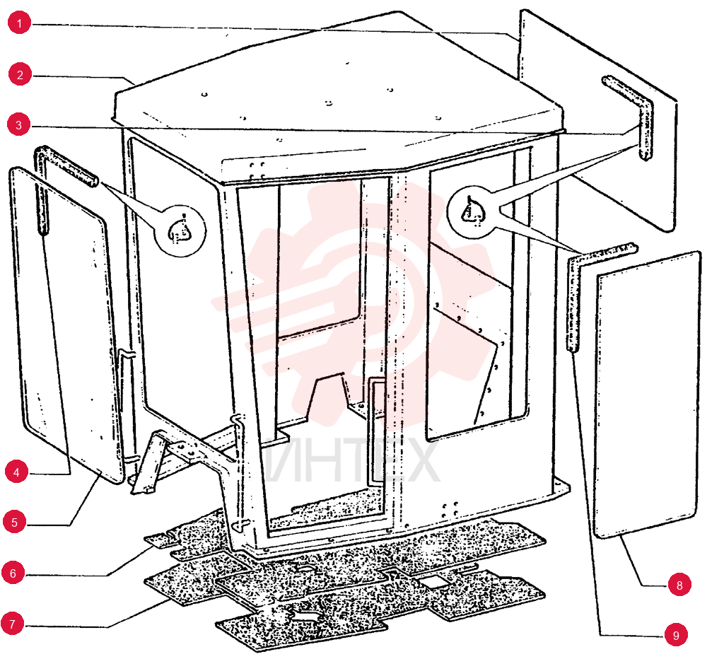 CAB GLASS ASSY