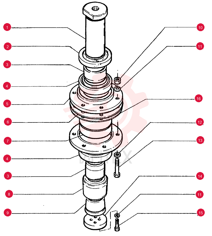 PIN,66.72mm OD x 180mm L 75213817 (2)