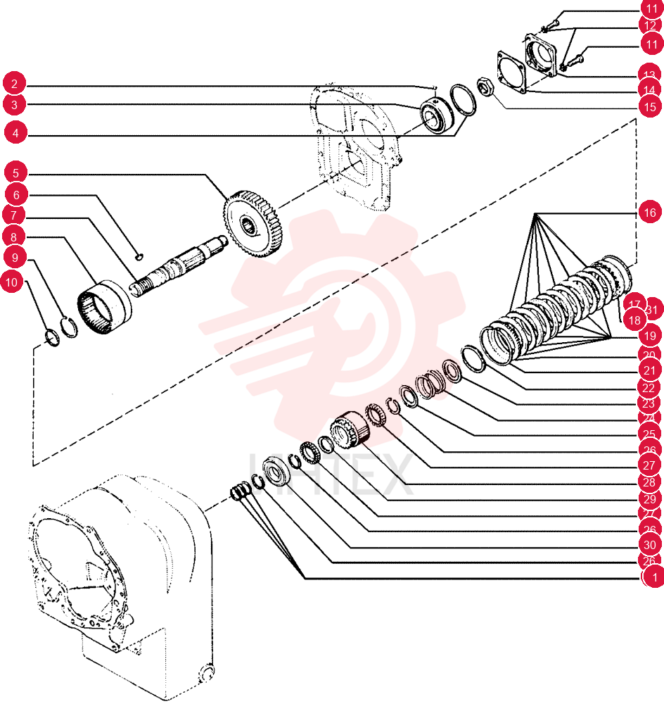 RING,Locking, 46.23mm ID x 50.8mm OD x 2.37mm Thk