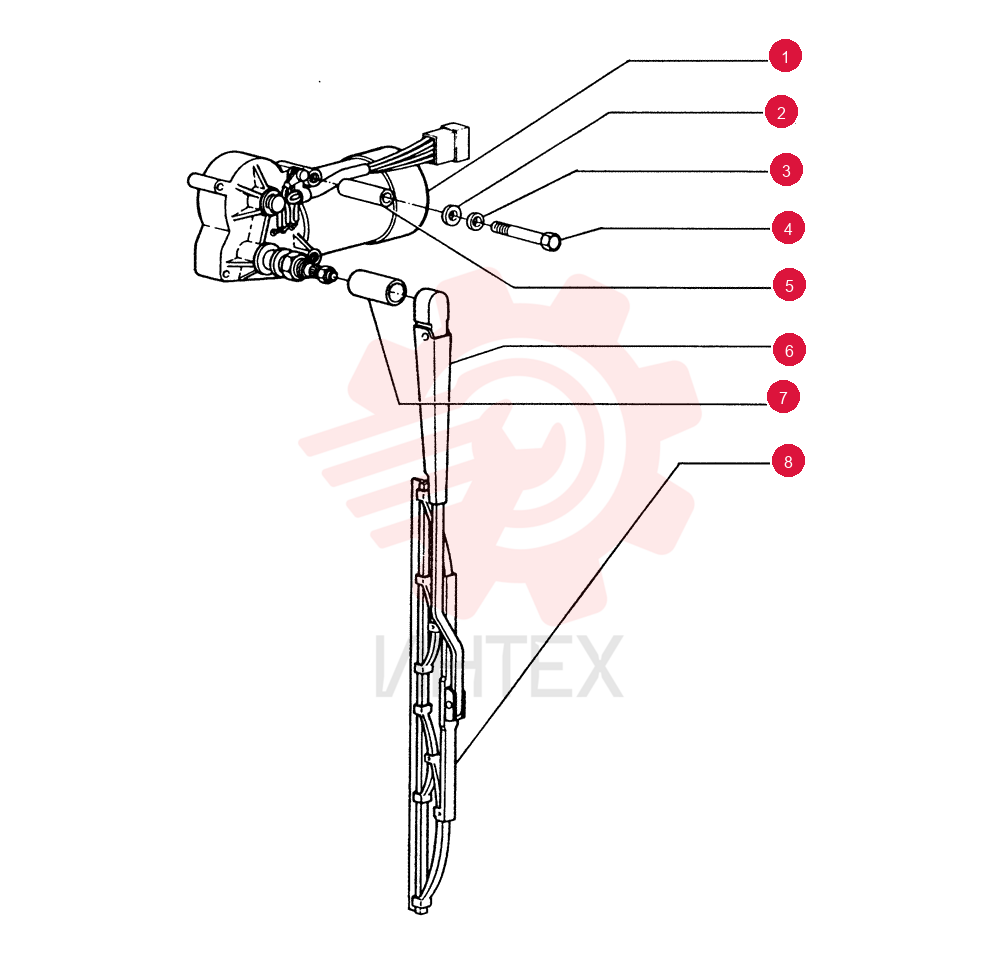 WIPER MOTOR 75310094