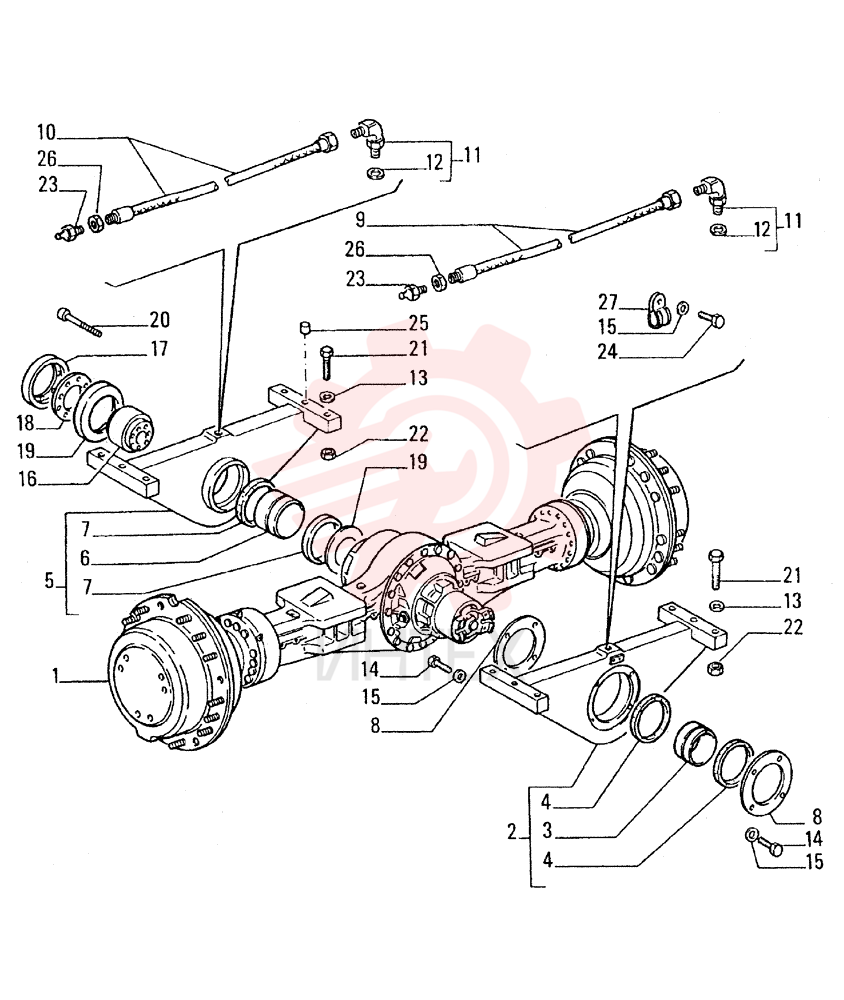 REAR AXLE 76032554