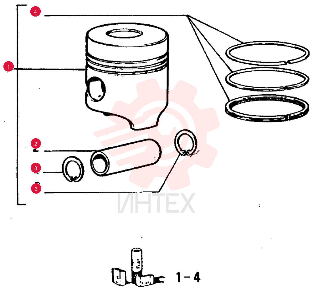 PISTON ASSY 1930817