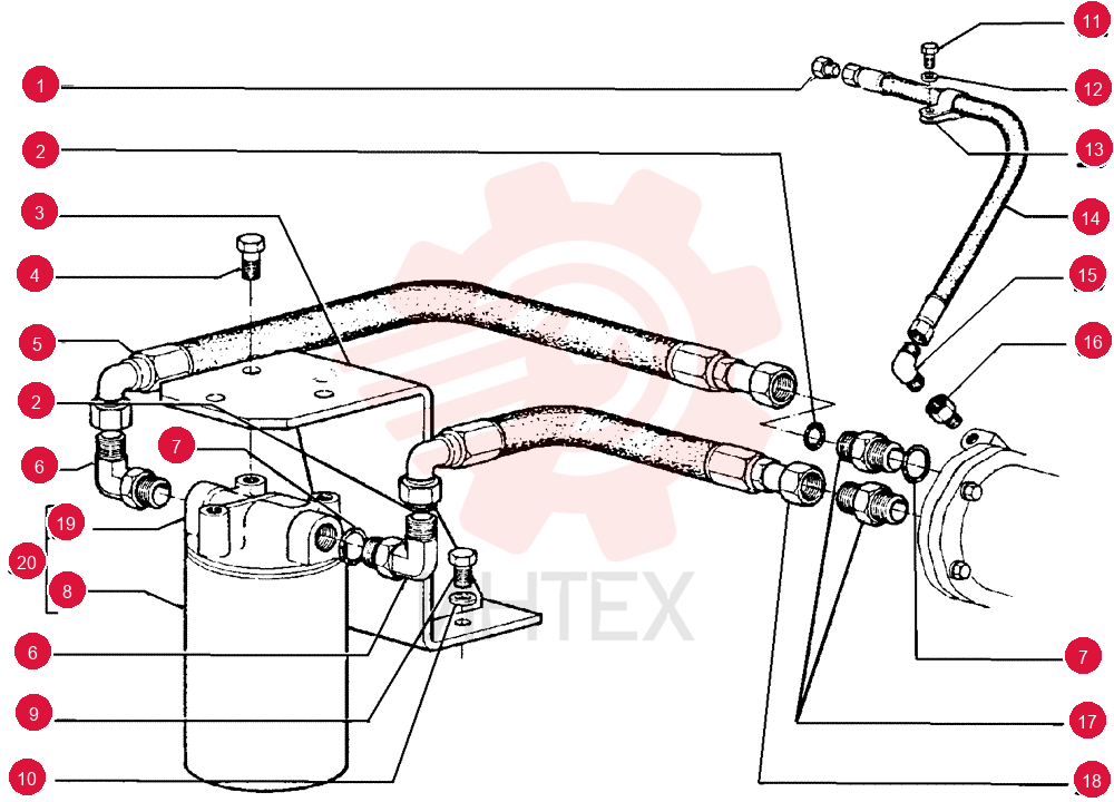 HYD CONNECTOR 70919174