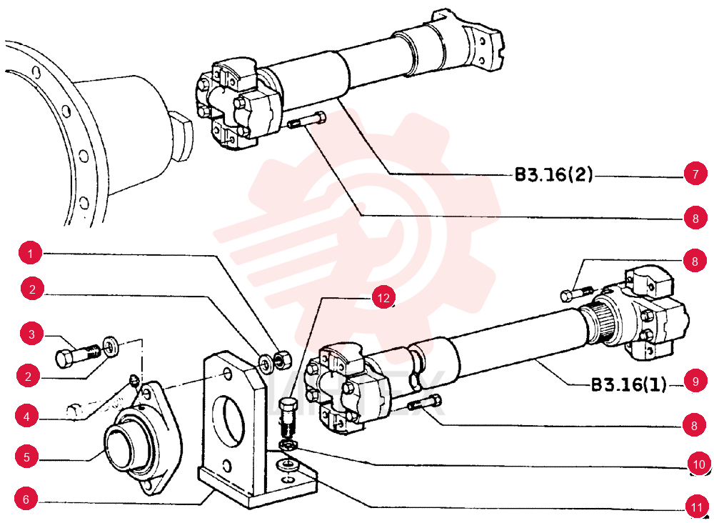 NUT,M16 x 1.5