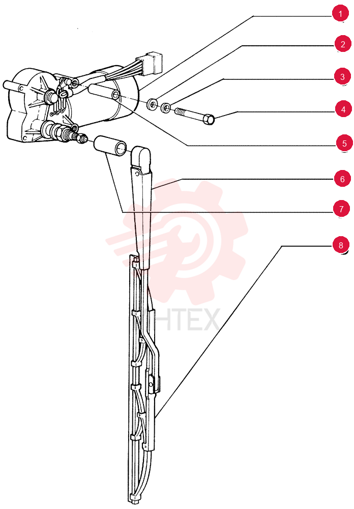 WIPER MOTOR 75310094