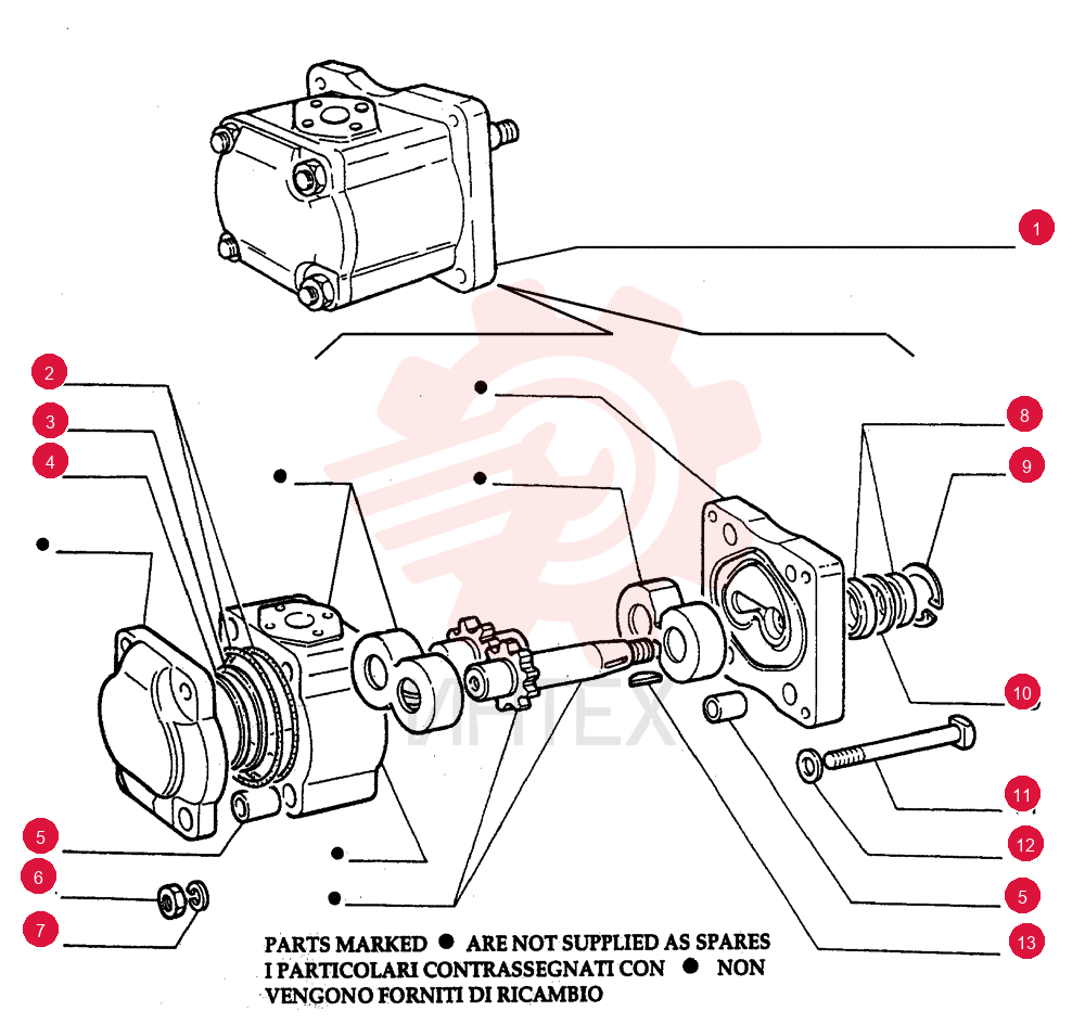 HYDRAULIC PUMP,136.17 CC
