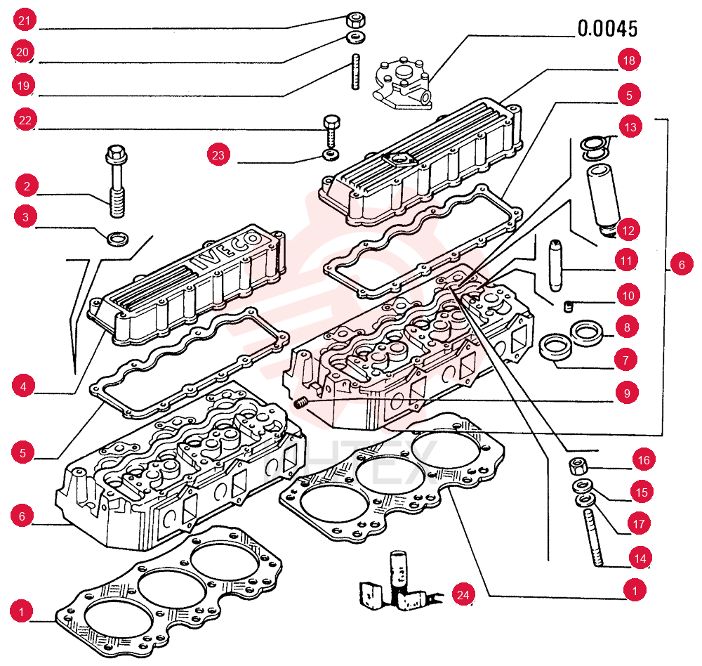 CYLINDER HEAD GASKET,1.78mm Thk
