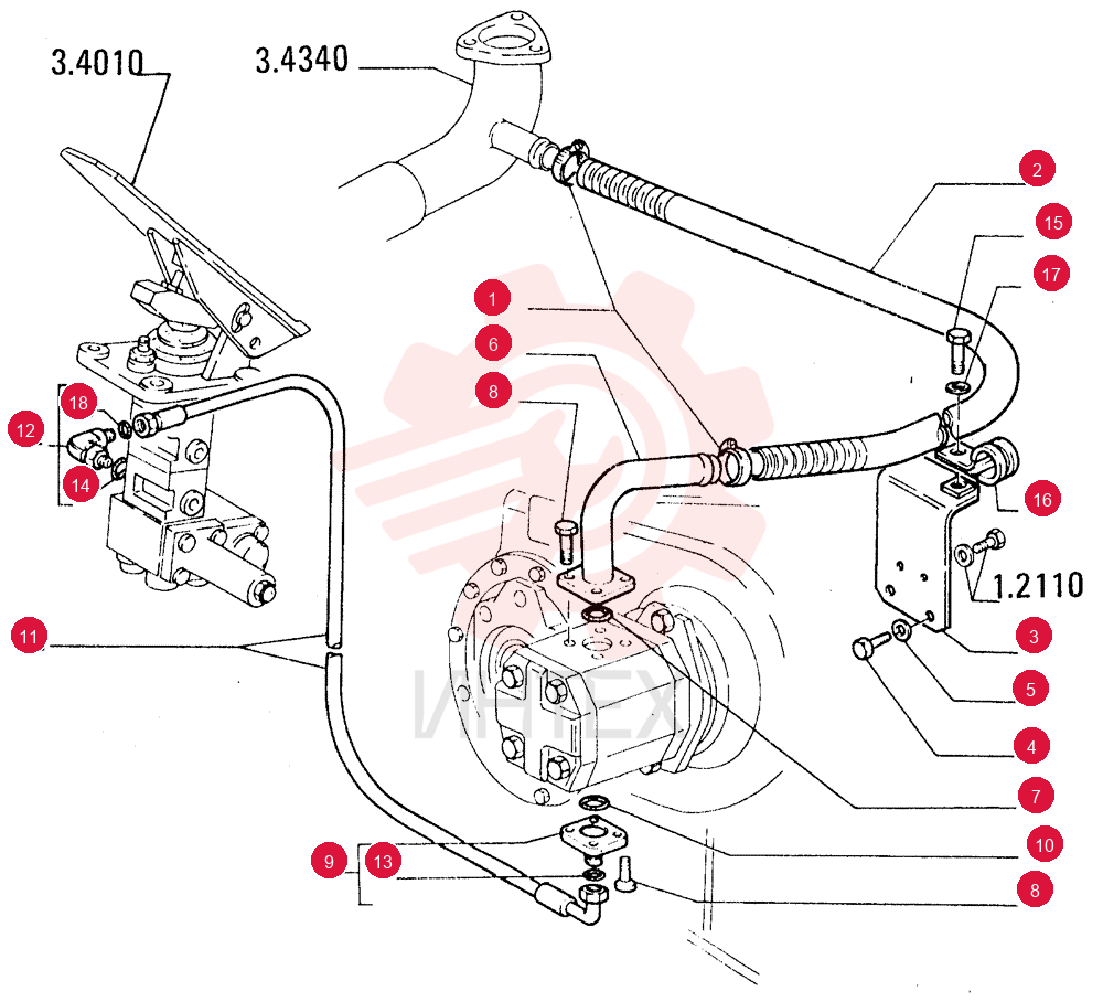 HOSE CLAMP,25mm - 40mm, Worm Gear