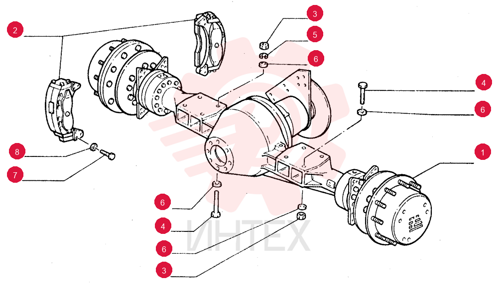 LIVE FRONT AXLE