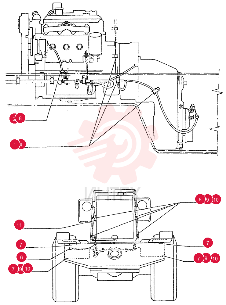 CLAMP,12mm, Coat, 9mm Bolt Hole, P Type