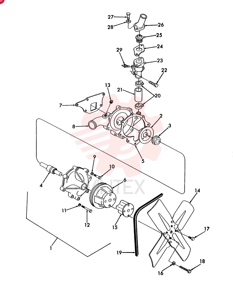 KIT, WATER PUMP REPA