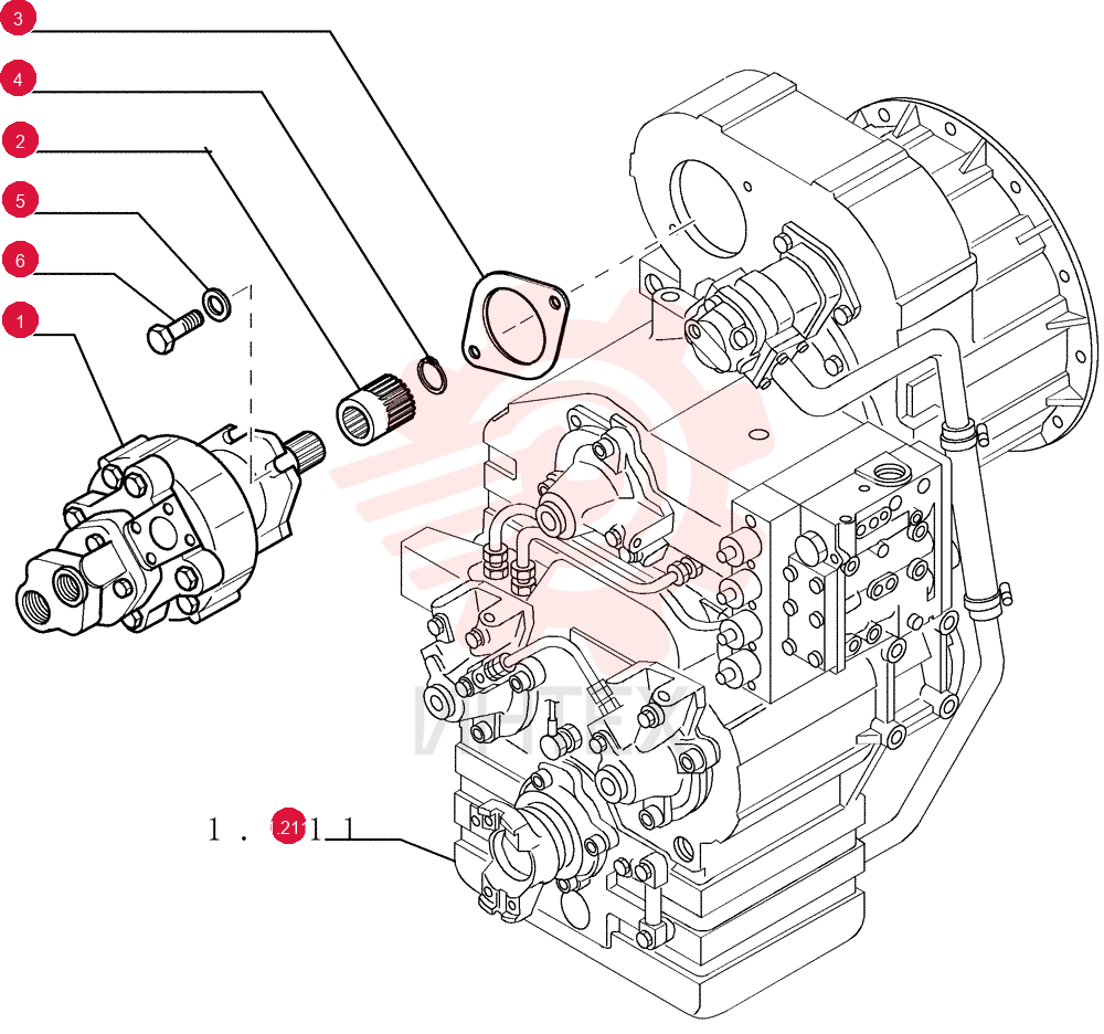 HYDRAULIC PUMP,71 CC