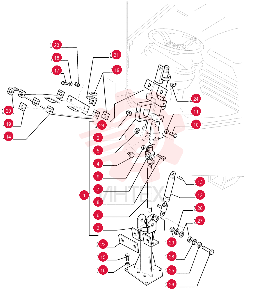STEERING COLUMN 76043656