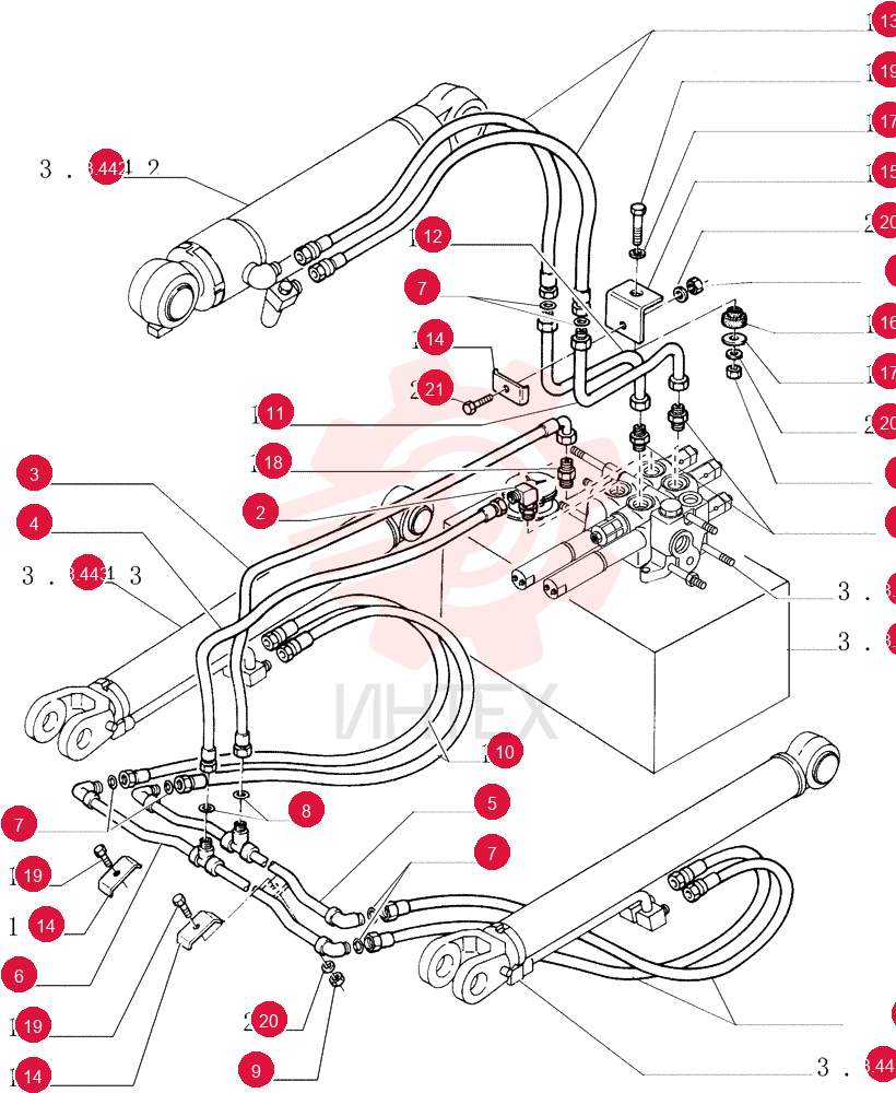 HYD CONNECTOR 76042346