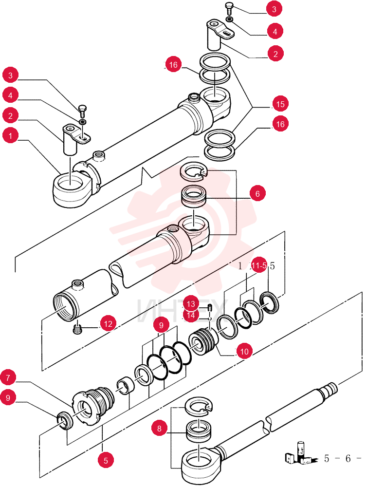 SERVO STEERING CYL