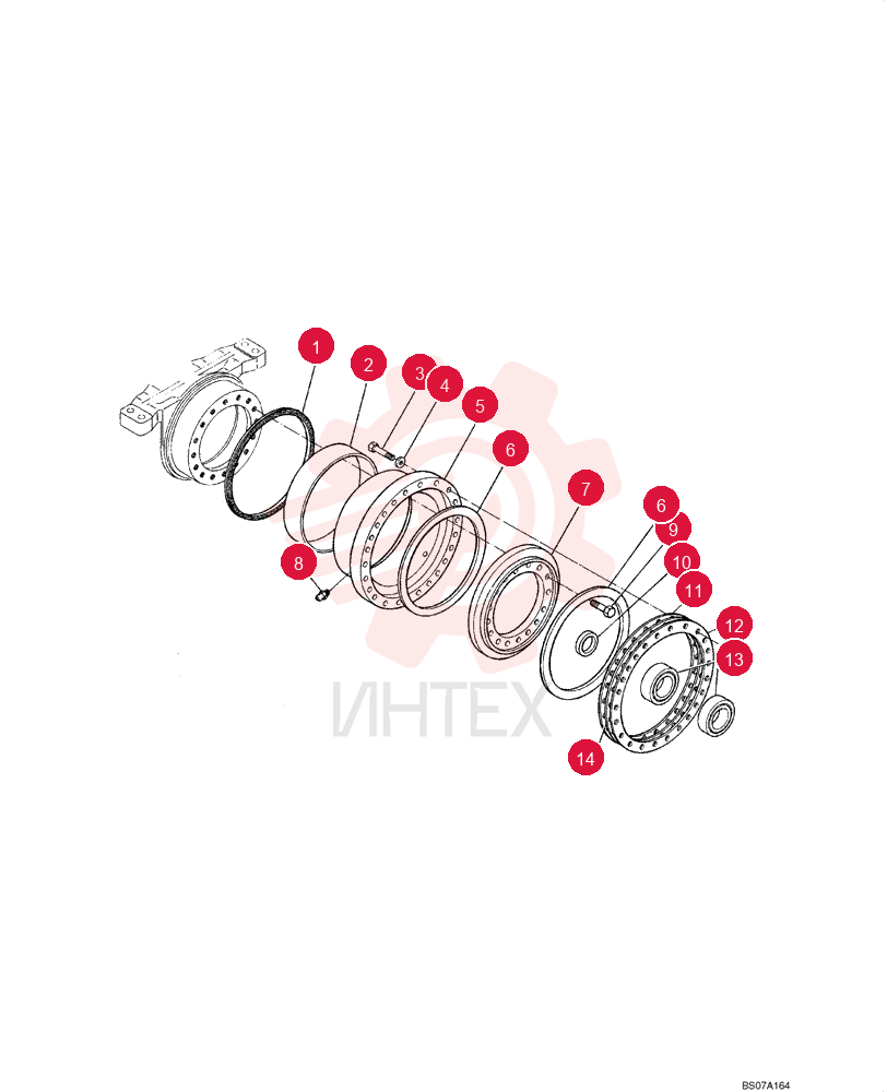GASKET,315mm ID x 331mm OD x 7.5mm Thk 75326525 (1)