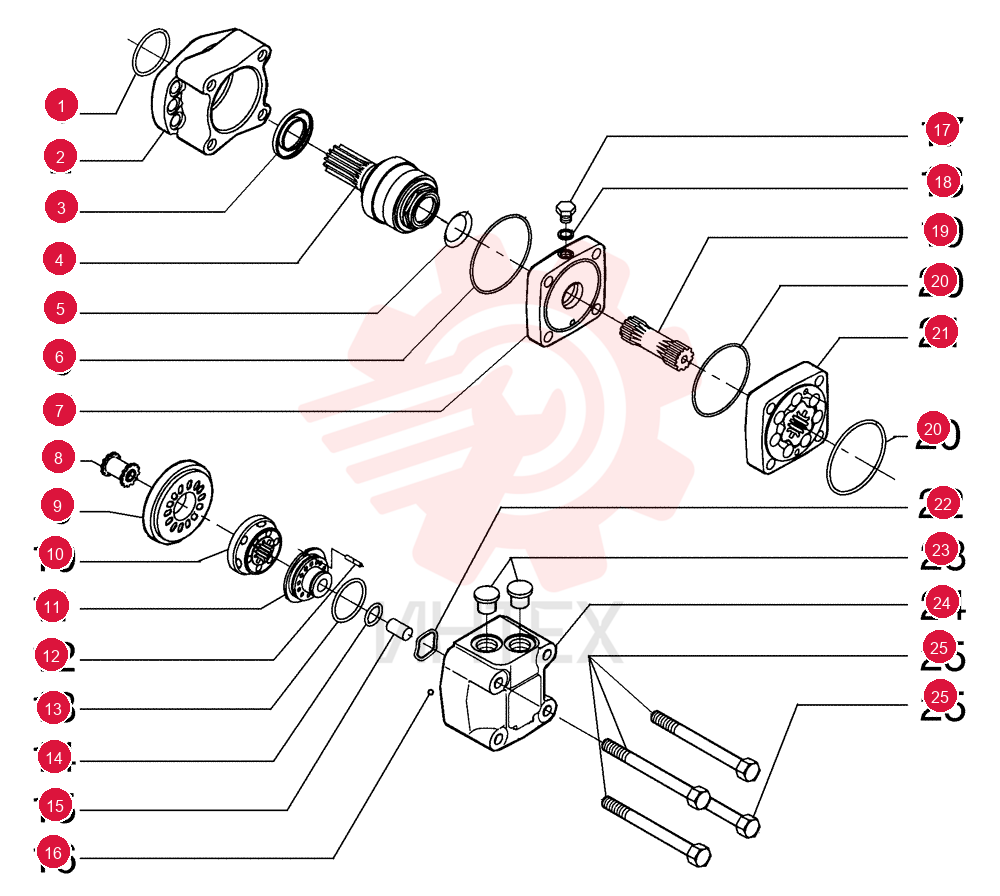 HYDRAULIC MOTOR 87389986 (1)