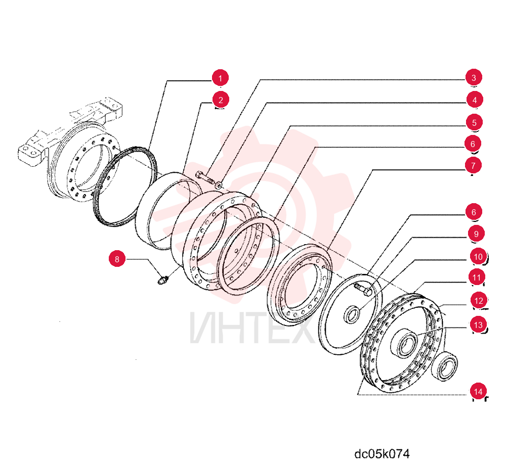 GASKET,315mm ID x 331mm OD x 7.5mm Thk 75326525 (1)