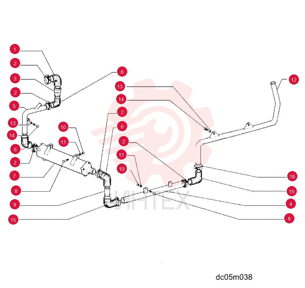 RADIATOR HOSE,57.00 mm ID x 100.00 mm, SAE J 20R4-DI 75320219 (1)