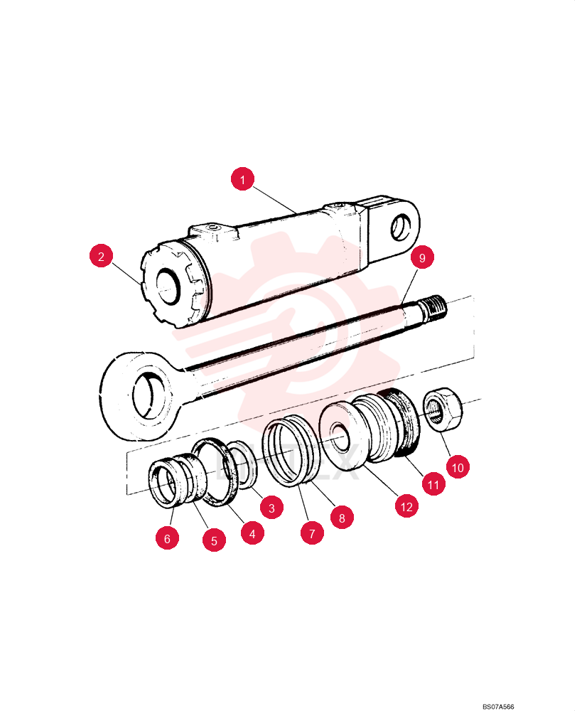 ENGINE CYLINDER LINER,425.5 mm Length