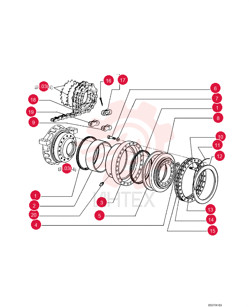 GASKET,315mm ID x 331mm OD x 7.5mm Thk 75326525 (2)