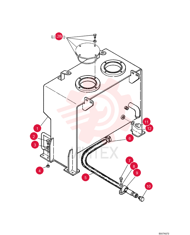 TANK, HYDRAULIC OIL 75324860