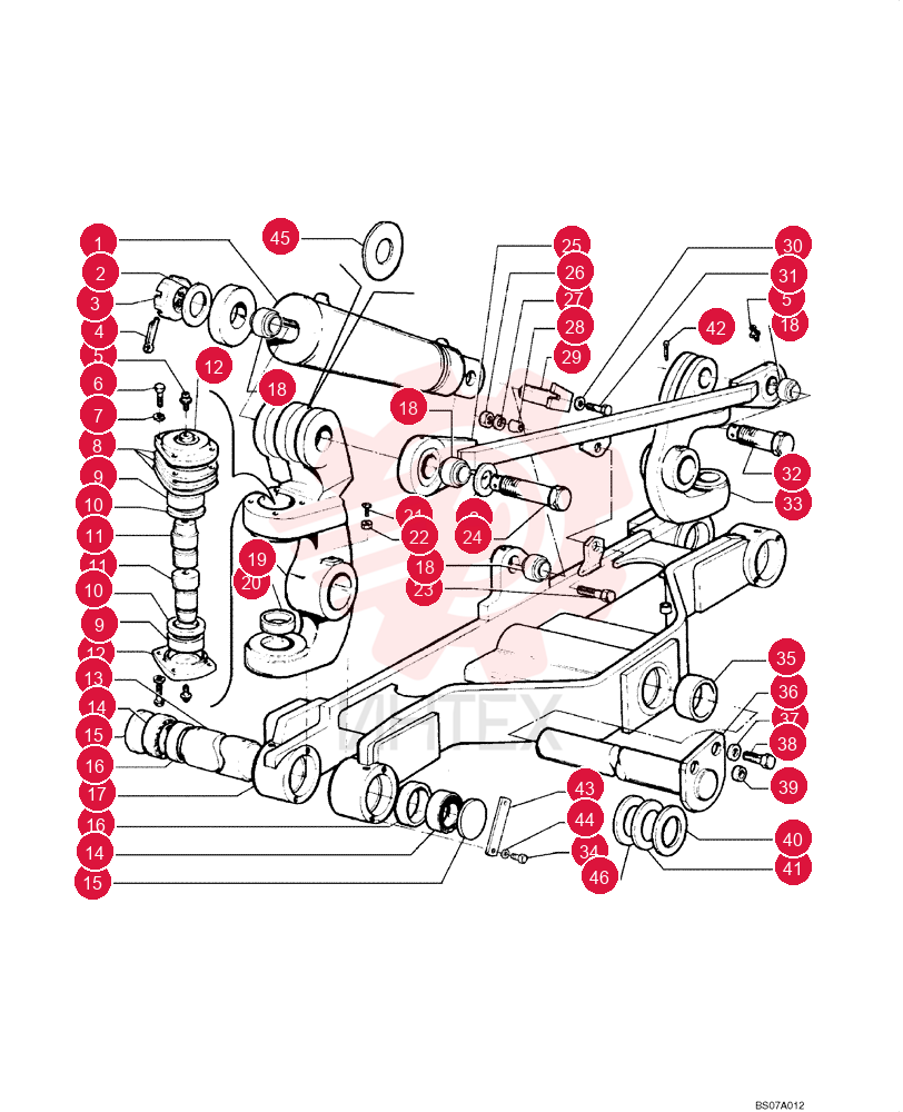 TILT CYLINDER 75270234