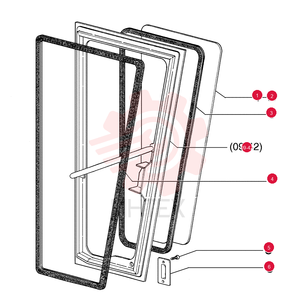 CAB GLASS ASSY 75311300