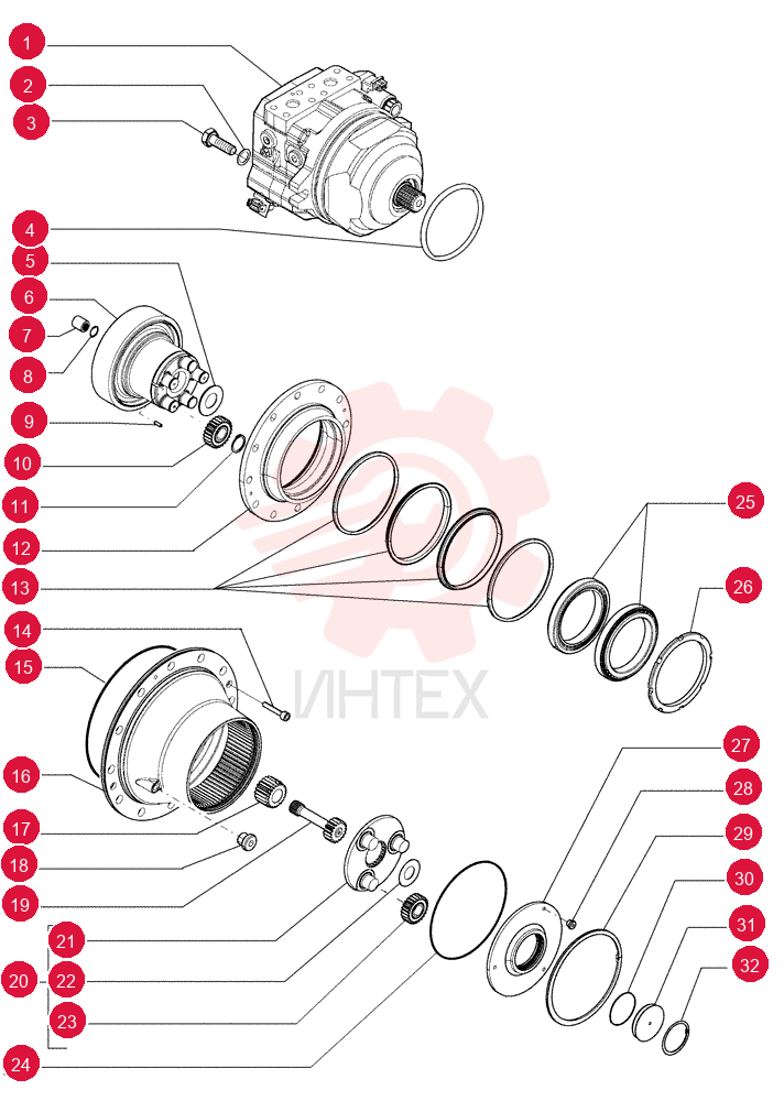 GEAR REDUCTION UNIT 87612639